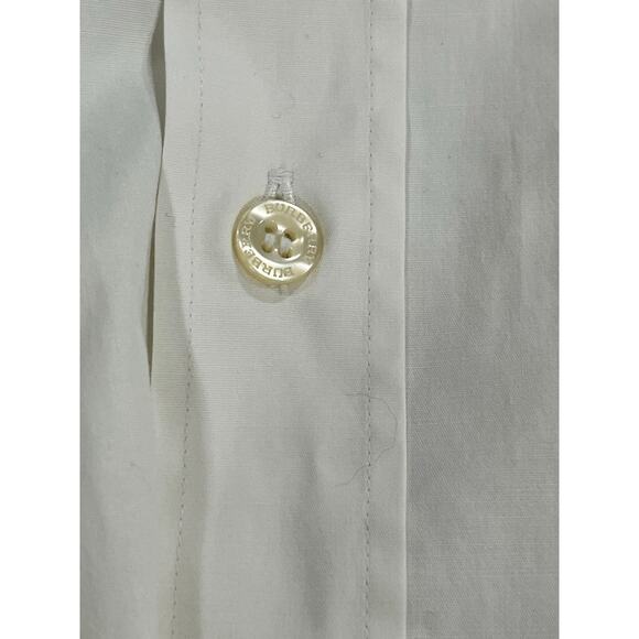 Burberry Brit Men’s Cream Long Sleeve Button Shirt xxl Nova Check Collar Cuff - Picture 7 of 8